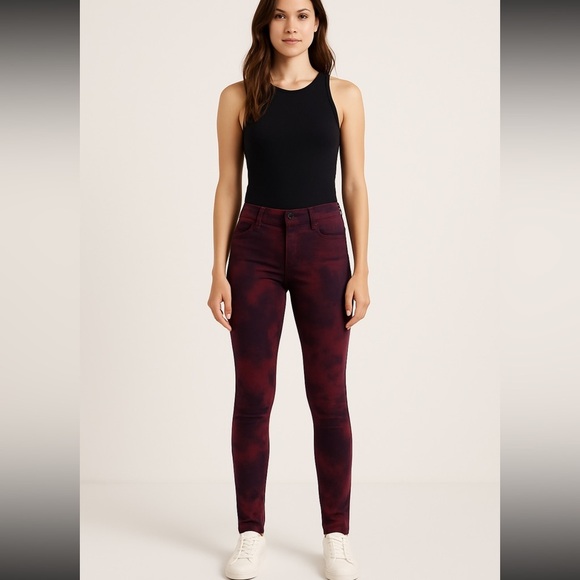 Paige Verdugo Ultra Skinny Tie Dye Jeans 25 Pink Purple NWT - Picture 1 of 7